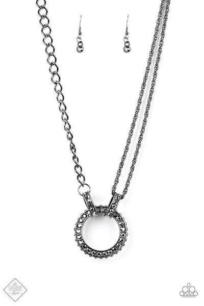 Razzle Dazzle- Gunmetal Paparazzi Necklace