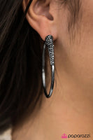 Winter Ice Gunmetal- Paparazzi Earrings