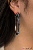 Winter Ice Gunmetal- Paparazzi Earrings