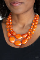 Beach Glam - Orange Paparazzi Necklace