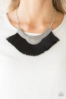 My PHARAOH Lady - Black Fringe Paparazzi Necklace