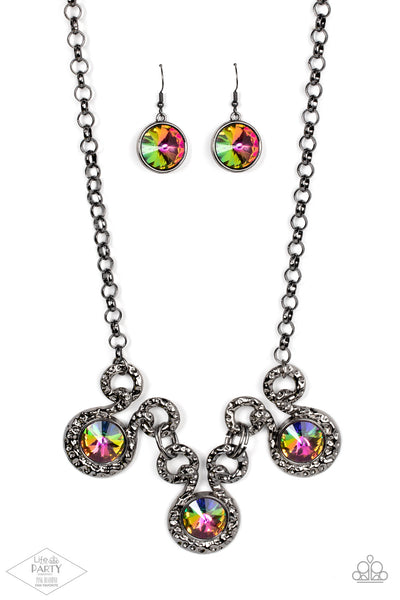 Paparazzi Hypnotized - Multi Oil Spill Necklace